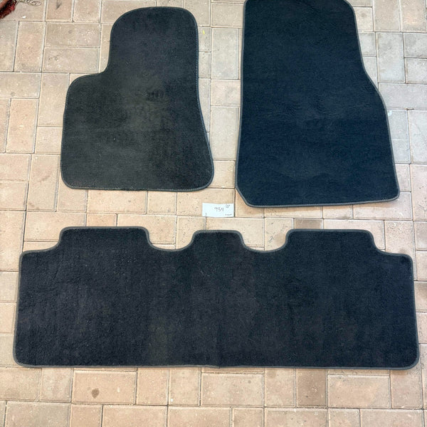 2017-2023 Tesla Model 3 All Weather Floor Mat Set of 3 Black carpet