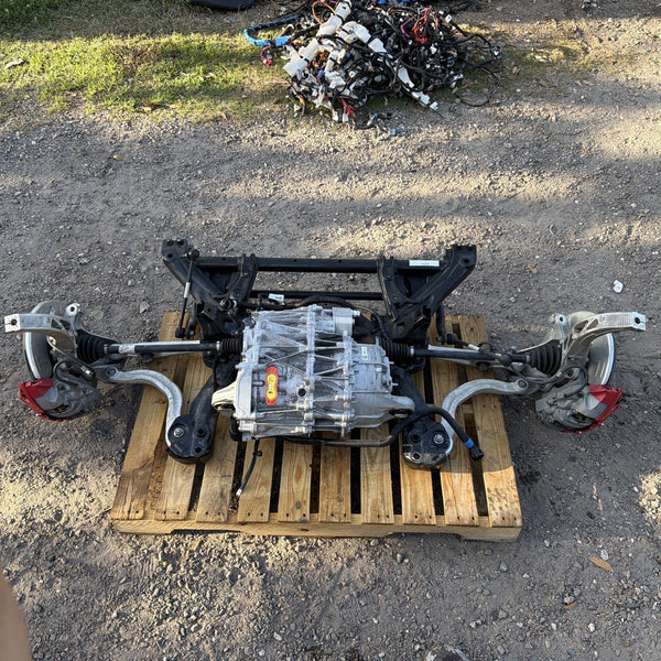 17-22 TESLA MODEL Y AWD FRONT SUSPENSION And ENGINE, SUBFRAME COMPLETELY OEM