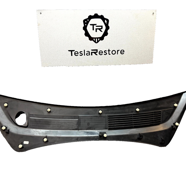 2017-2023 TESLA MODEL 3 REAR APRON WINDSHIELD WIPER COWL COVER OEM, 1081675-00-B