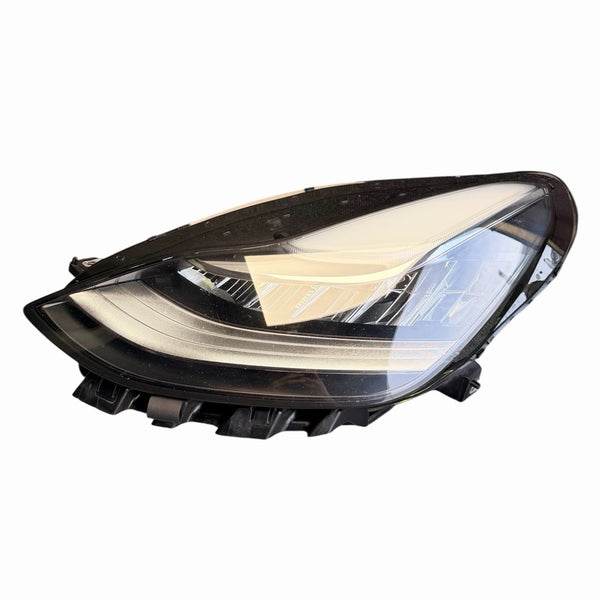 17-20 Tesla Model Y 3 Headlight Left Used OEM Reflector LED