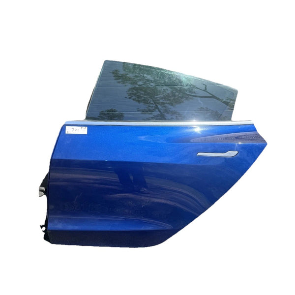 2018-2023 Tesla Model 3 M3 Rear Driver Side Door Shell Panel Left LH Blue PPSB