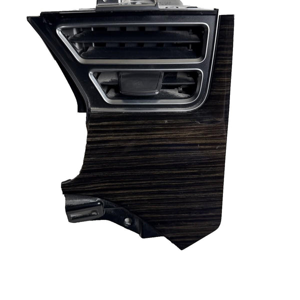 12-16 TESLA MODEL S DASH LEFT AIR VENT GRILL TRIM OBECHE GLOSS OEM,100451806F1