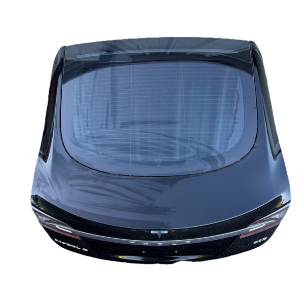 2016-2020 Model S Liftgate Trunk Lid Tailgate Hatch Shell Black w/ Glass