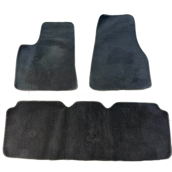 2020-2023 Tesla Model 3 Front & Rear Velour Floor Mats Black