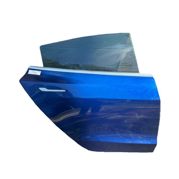 2018-2023 Tesla Model 3 Rear Passenger Side Door Shell Panel Right RH BLUE