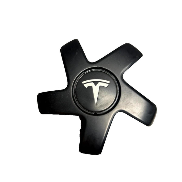 2017 - 2023 TESLA MODEL 3 RIGHT SIDE WHEEL CENTER CAP BLACK OEM, 1044234-00-A