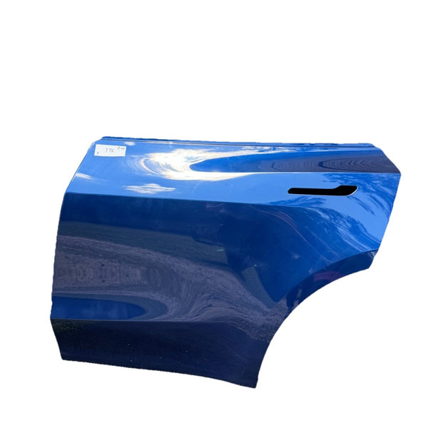 20-26 Tesla Model Y MY Rear Driver Side Door Shell Panel Left LH OEM Blue