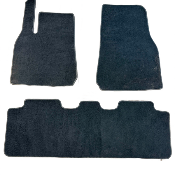 2020-2024 Tesla Model 3 Y Nylon Car Floor Mats Front Rear Carpets Black 3PC