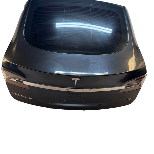 2016-2020 Tesla Model S Liftgate Trunk Lid Tailgate Hatch Shell Black w/ Glass