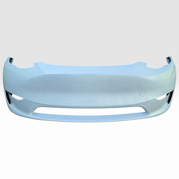 2024-2025 Tesla Model Y oem Front Bumper Cover & Tow Cap White