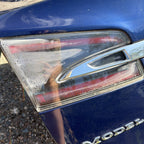 12-20 Tesla Model S Rear Trunk Lid Hatch Tail Lights Blue OEM
