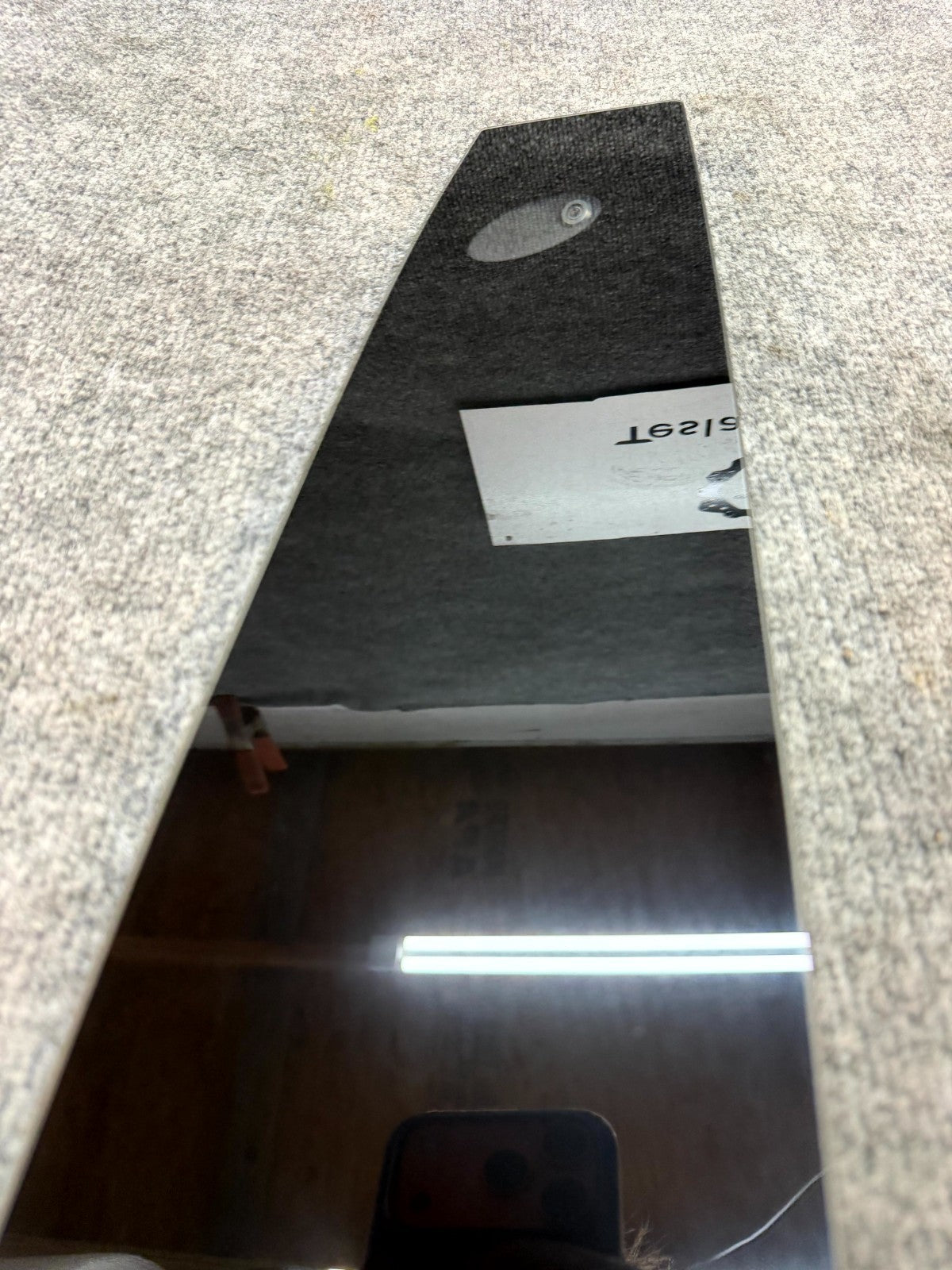 2017-2023 TESLA MODEL 3 LEFT B-PILLAR APPLIQUE TRIM W/ CAMERA OEM, 1109253-00-G