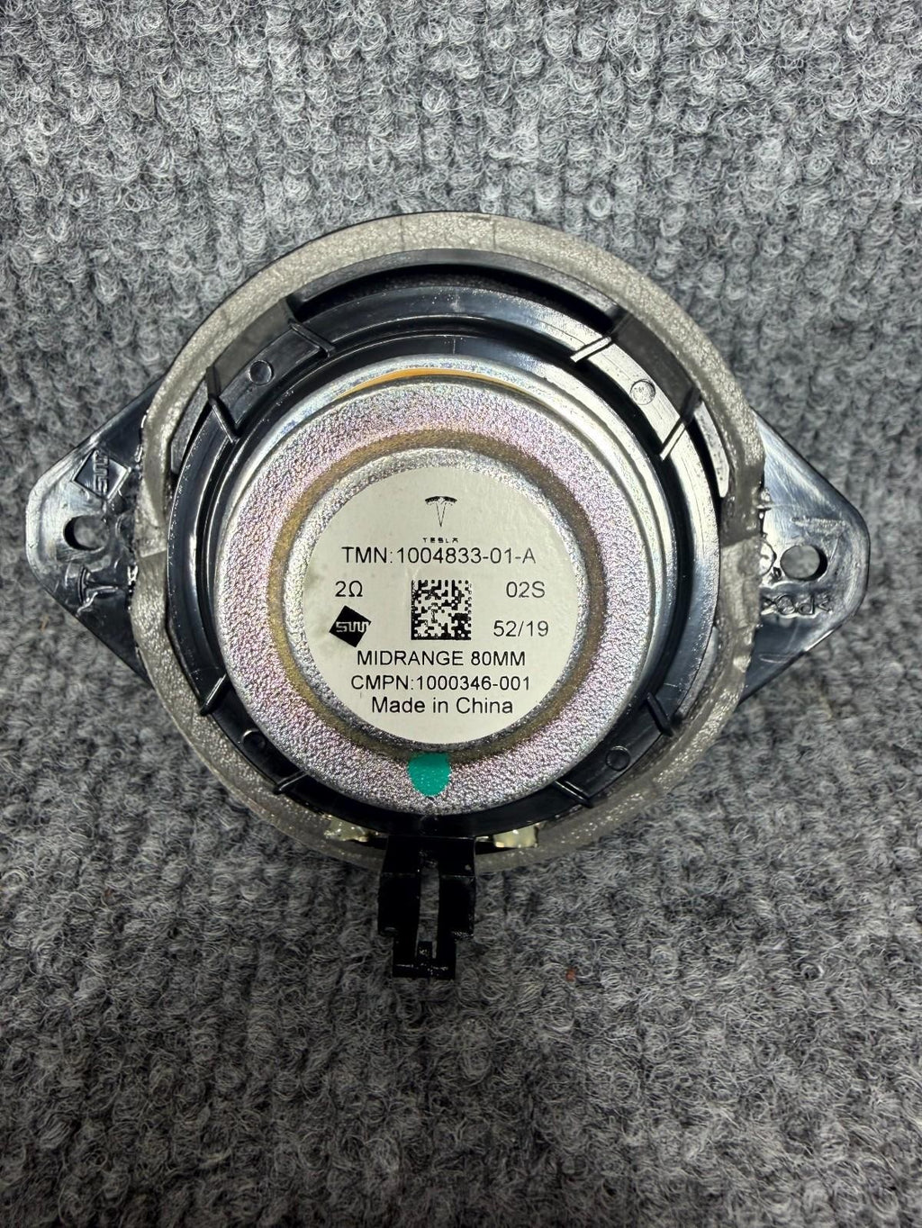 2016-2020 Tesla Model X Right Side Mid Range Audio Sound Speaker OEM, 100483301A