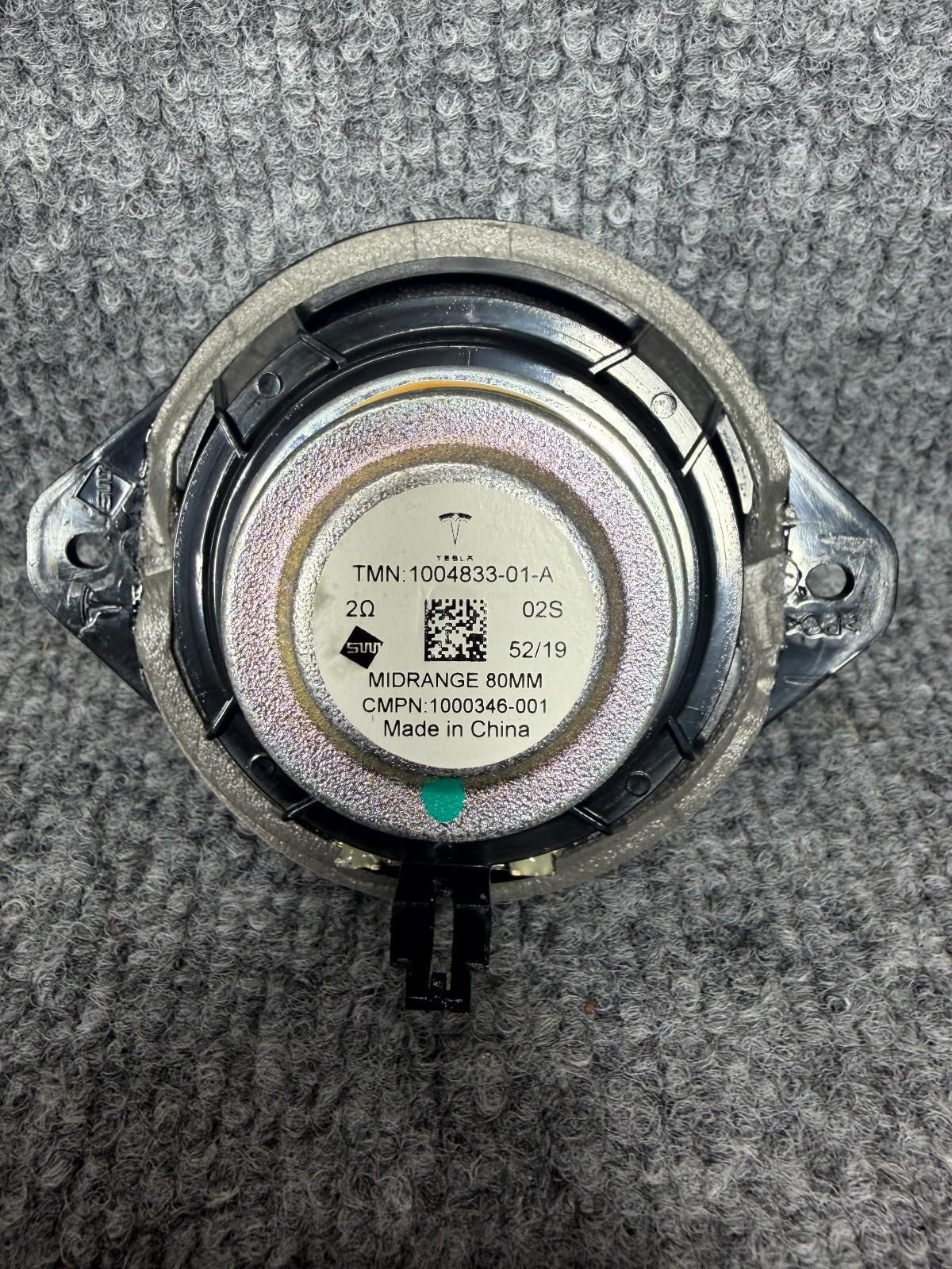 2016-2020 Tesla Model X Right Side Mid Range Audio Sound Speaker OEM, 100483301A