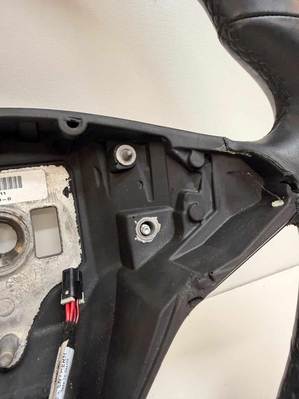 2015-2021 TESLA MODEL S LEATHER HEATED STEERING WHEEL 1036774-00-D