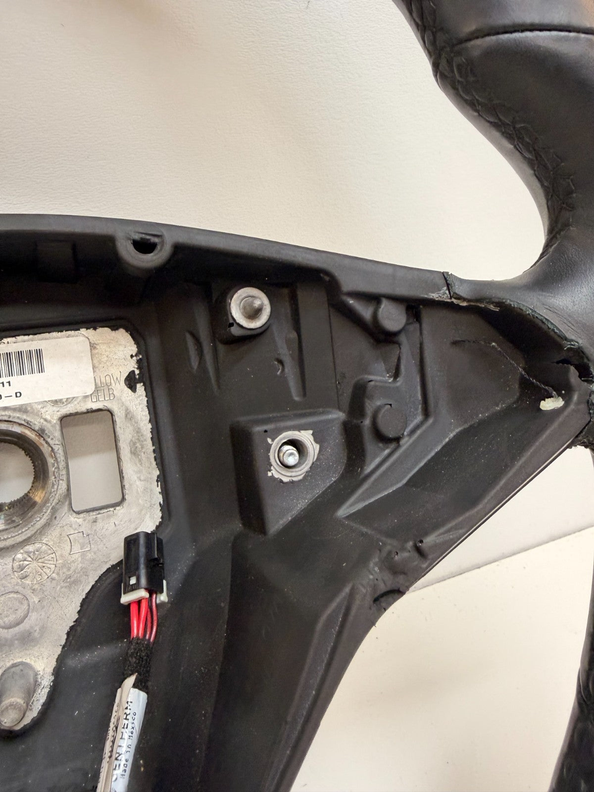 2015-2021 TESLA MODEL S LEATHER HEATED STEERING WHEEL 1036774-00-D