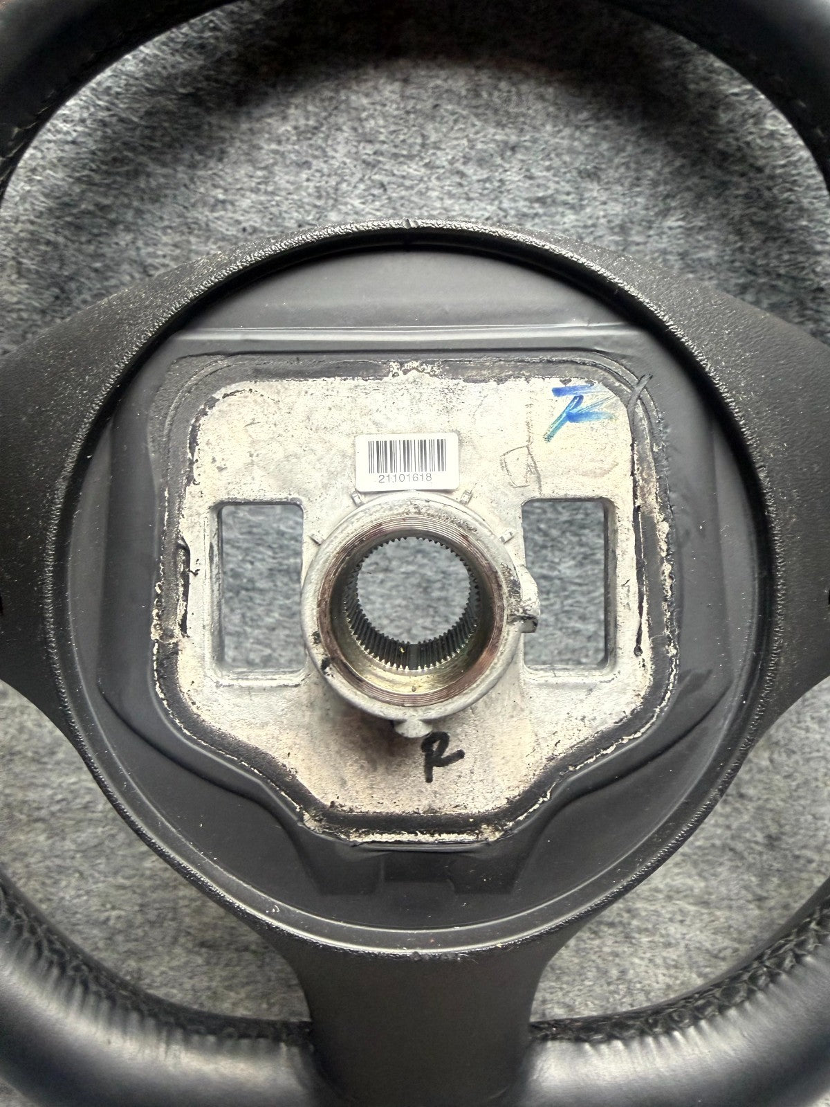 ♦️2012-2020 TESLA MODEL S DRIVER STEERING WHEEL BLACK ASSEMBLY OEM, 1005279-00-D