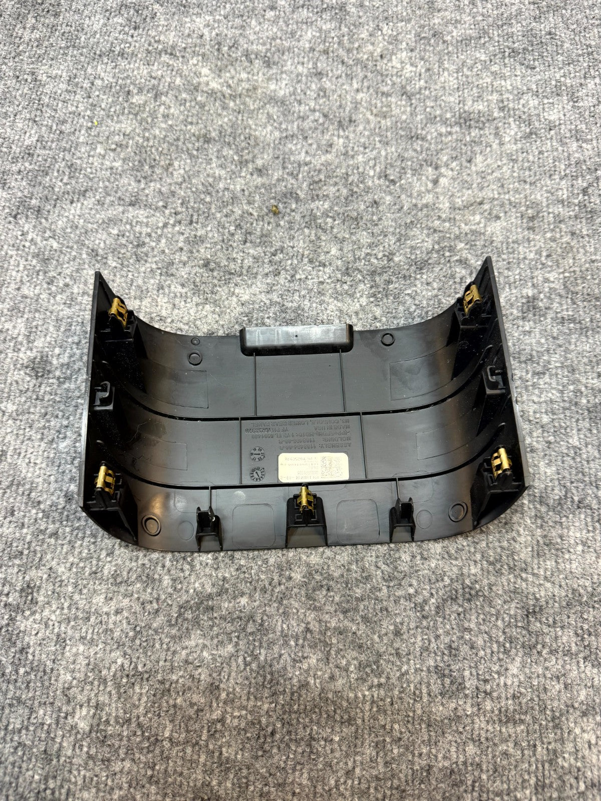 2020-2024 TESLA MODEL Y LOWER REAR CENTER CONSOLE PANEL ASSEMBLY OEM, 110849400B
