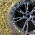 24-25 Tesla Model Y  19" Grey Gemini Rim Wheel Continental Tire W/OEM TPMS