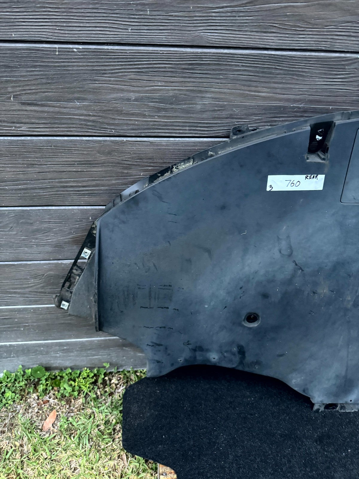2017-2023 TESLA MODEL 3 REAR BUMPER UNDERBODY LOWER BOARD COVER OEM, 113541000A