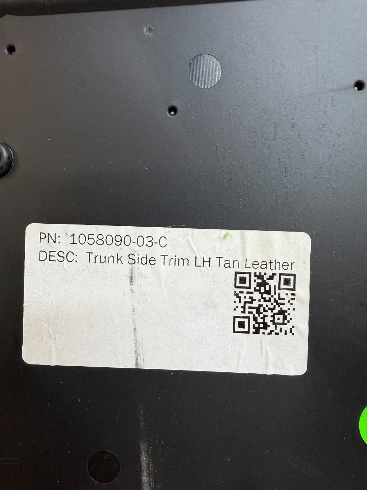 2016-2020 Tesla Model X Rear Left Side Trunk Cargo Side Trim OEM 1058090-03-C