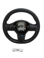 2017-2024 Tesla Model 3 / Y Steering Wheel Leather Black Heated OEM 1490214-00-B