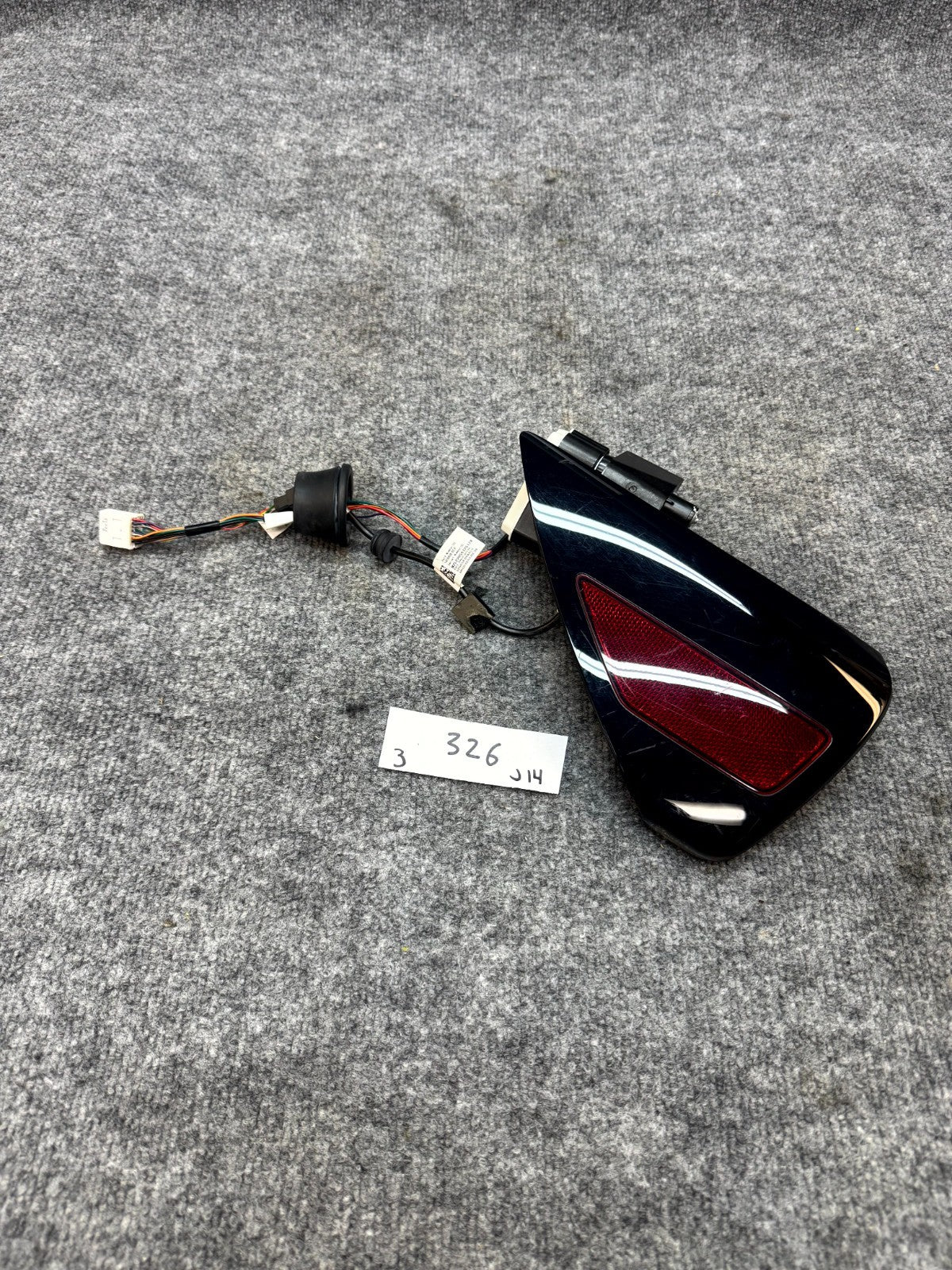 2017-2023 TESLA MODEL 3 LEFT CHARGE PORT DOOR REFLECTOR & COVER OEM, 156630200G