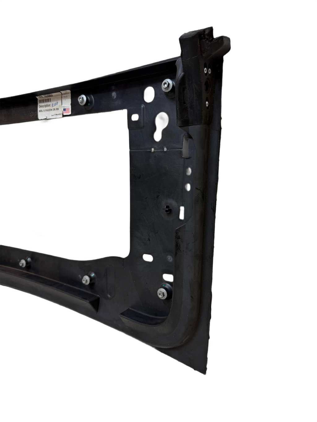 2016 - 2020 Tesla Model X Rear Right Side Door Roof Glass Frame 1034903-00-F