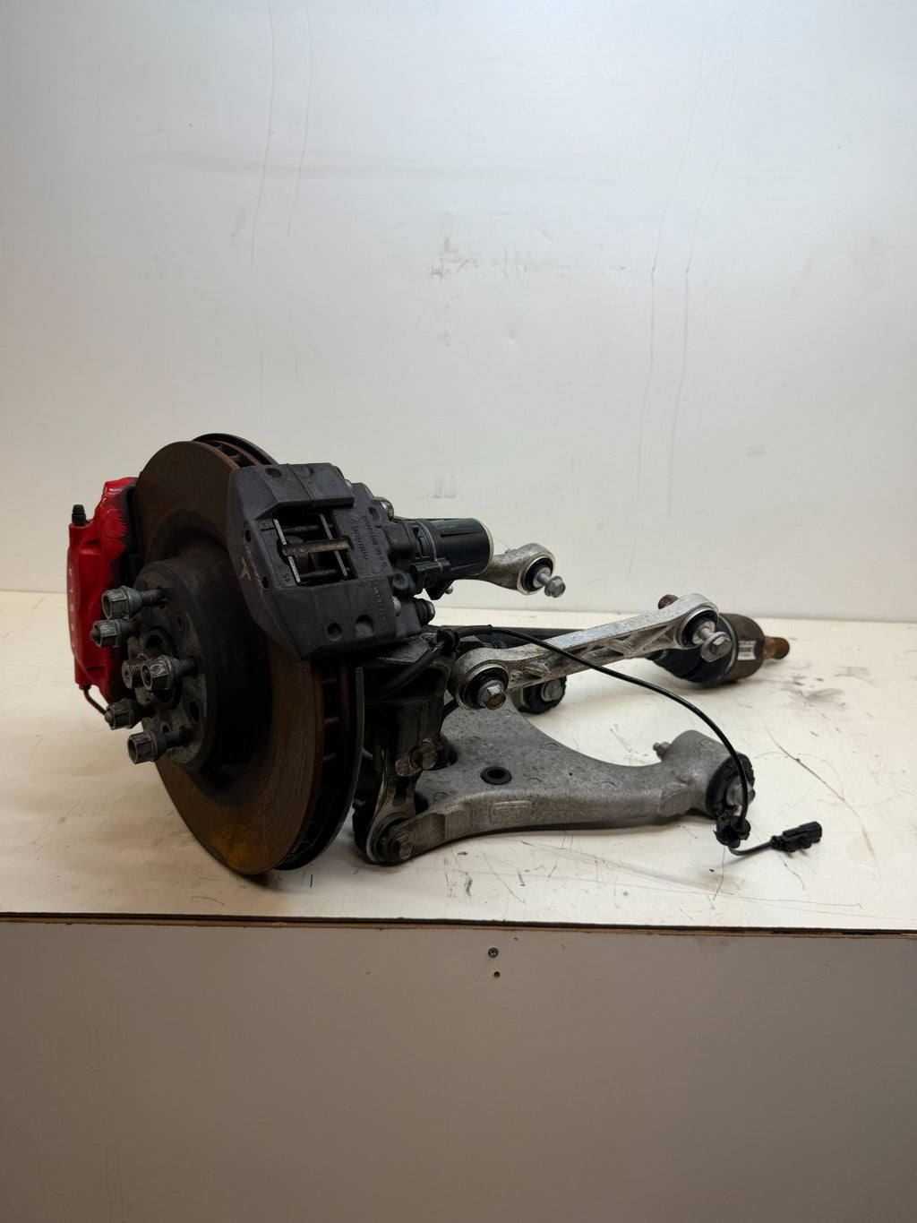 2016–2020 Tesla Model X Rear Right Suspension Knuckle Assembly w/ CV Axle OEM