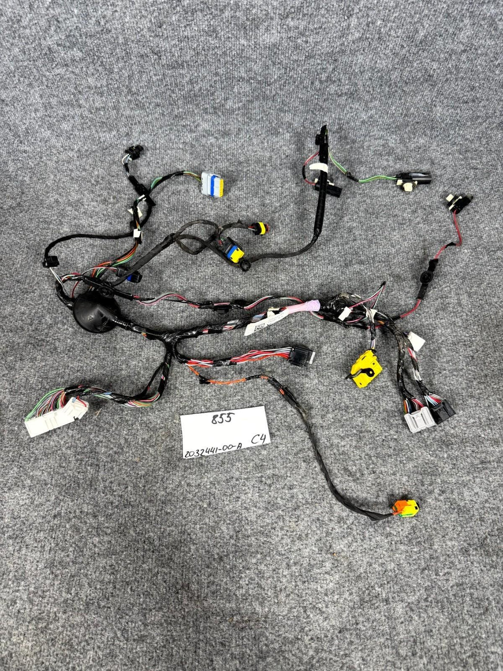 2016-2020 Tesla Model X Rear Left Side Lower Door Wiring Harness OEM, 203244100A