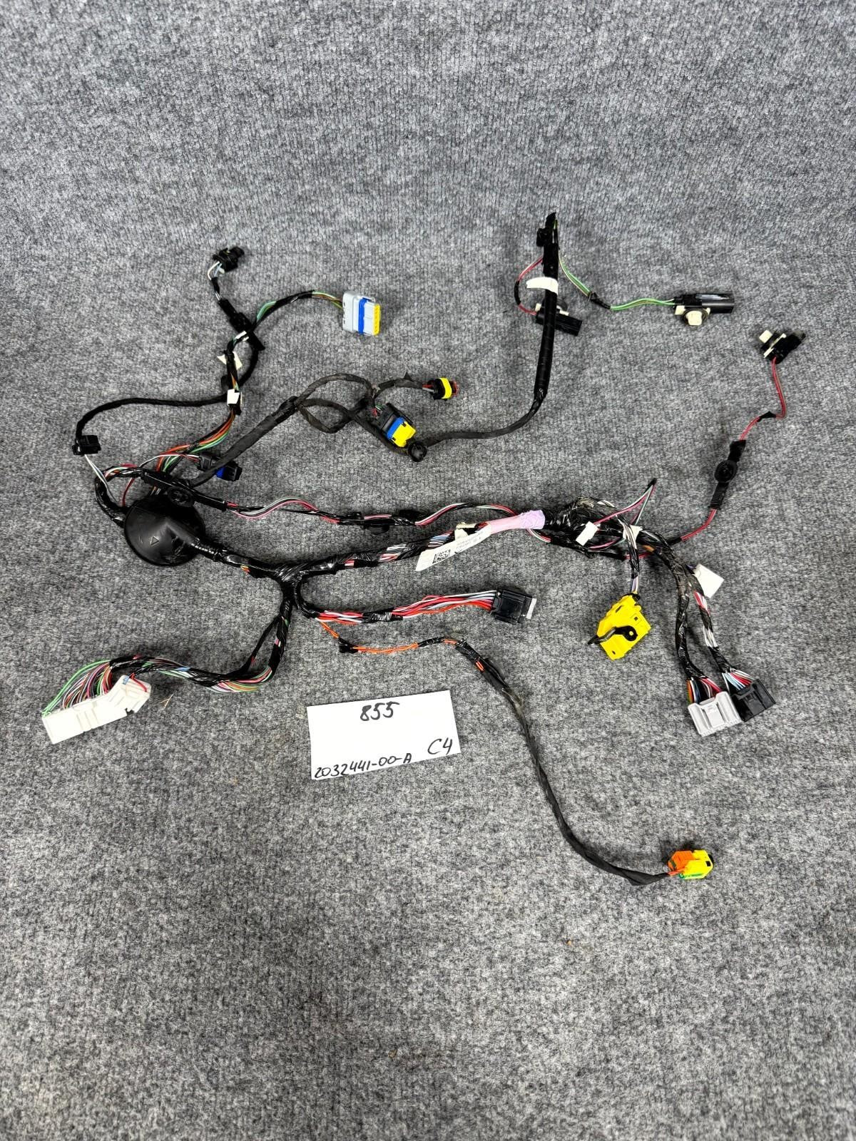 2016-2020 Tesla Model X Rear Left Side Lower Door Wiring Harness OEM, 203244100A