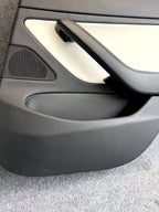 2017-2023 TESLA MODEL 3 REAR RIGHT SIDE DOOR TRIM PANEL BLACK OEM, 1105096-00-E