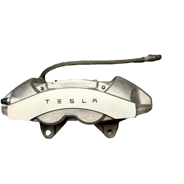17–23 TESLA MODEL 3 FRONT LEFT BRAKE CALIPER WITH BRAKE HOSE OEM, 1044621-00-D