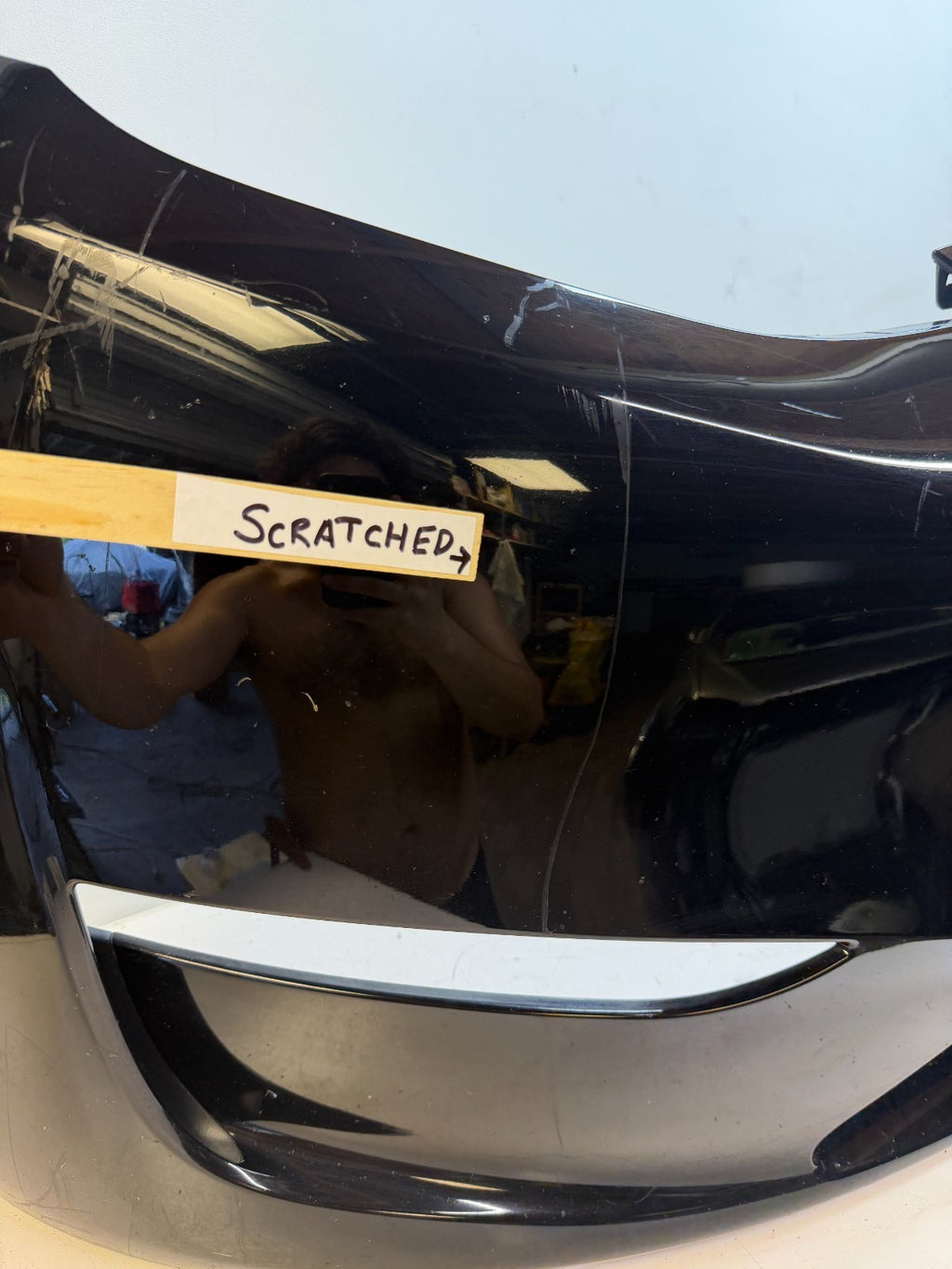 2020-2025 TESLA MODEL Y FRONT BUMPER COVER PANEL OEM 1493745-00-A