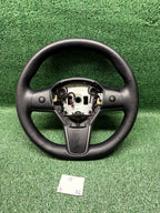 ♦️2020-2025 TESLA MODEL Y LEFT SIDE STEERING WHEEL LEATHER OEM, 1490214-00-B