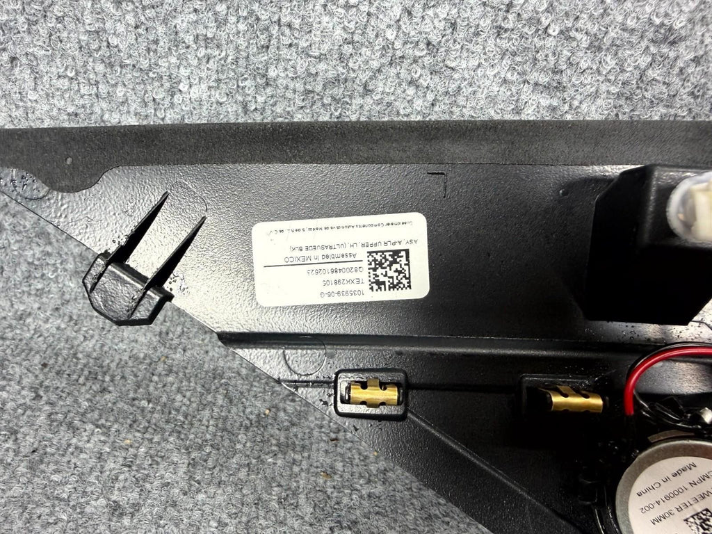 2016-2020 Tesla Model X Left Driver Side Upper A Pillar Trim OEM, 1035939-06-G