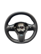 20-24 TESLA MODEL Y LEATHER STEERING WHEEL W/ CONTROL SWITCHES OEM, 1095222-00-N