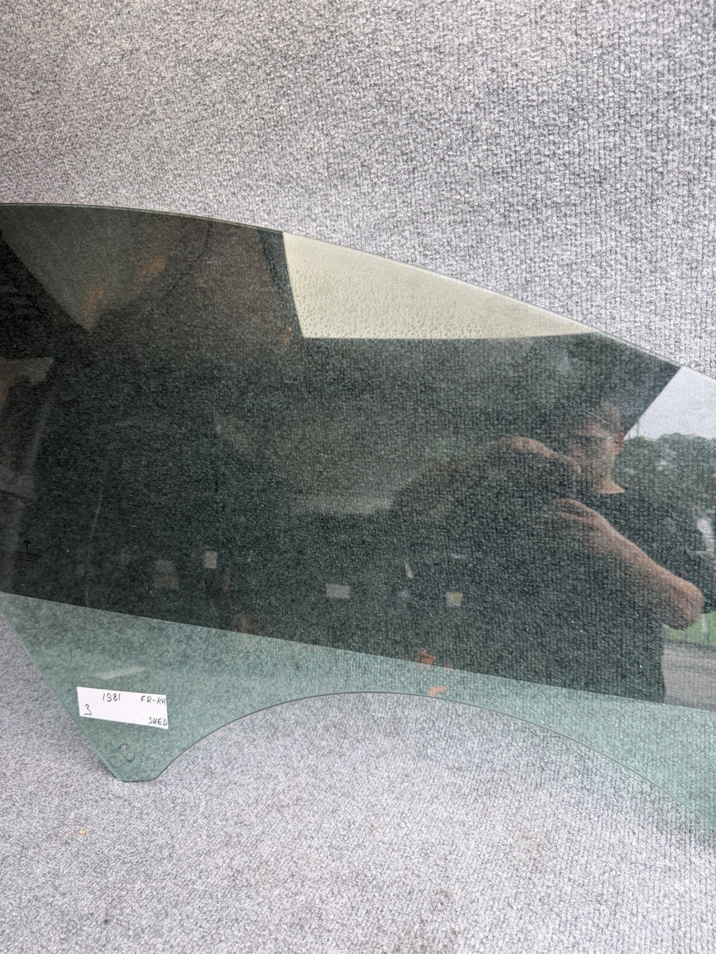 2017-2020 Tesla Model 3 Front Passenger Door Window Single Panel Glass Right RH