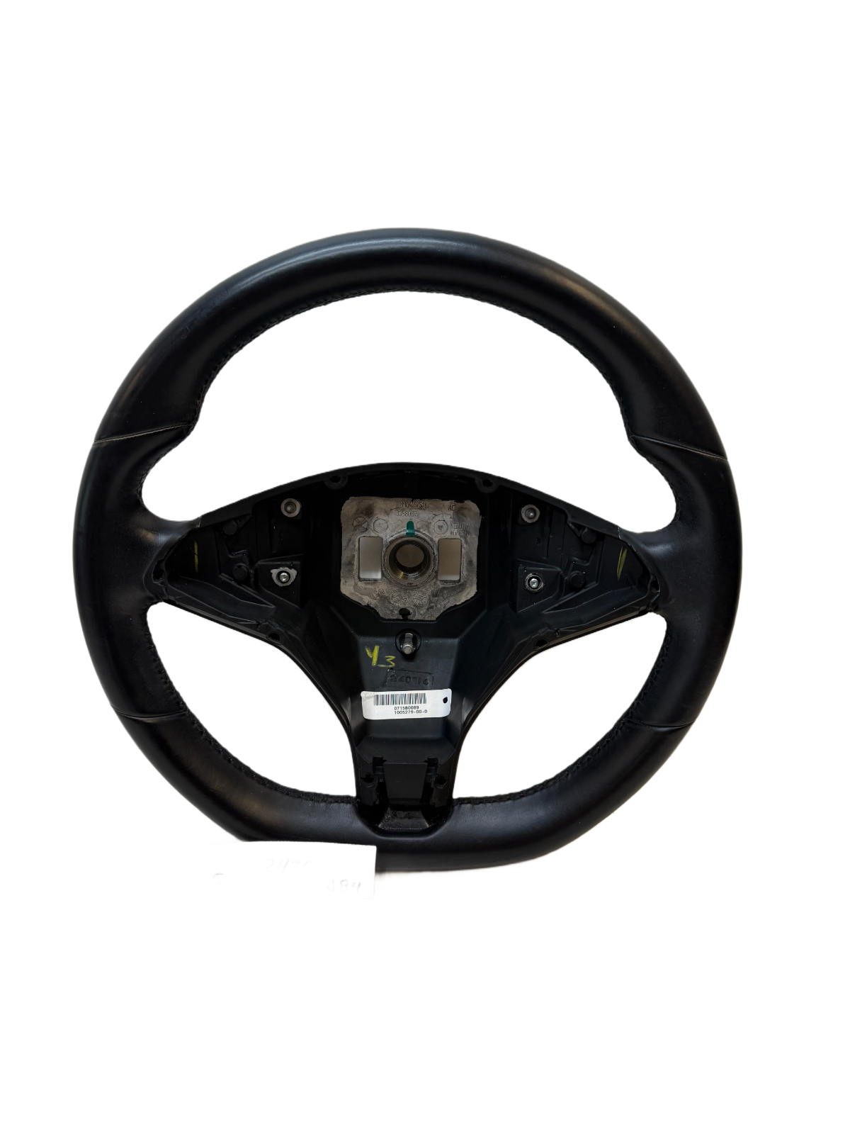 2012-2020 TESLA MODEL S LEATHER STEERING WHEEL ASSEMBLY 1005279-00-D