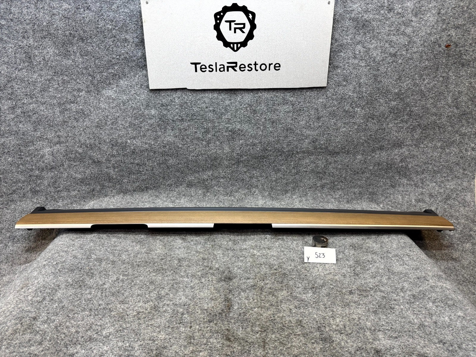 2020 - 2024 TESLA MODEL Y LEFT INSTRUMENT PANEL DECOR ASSEMBLY OEM, 1877662-00-A