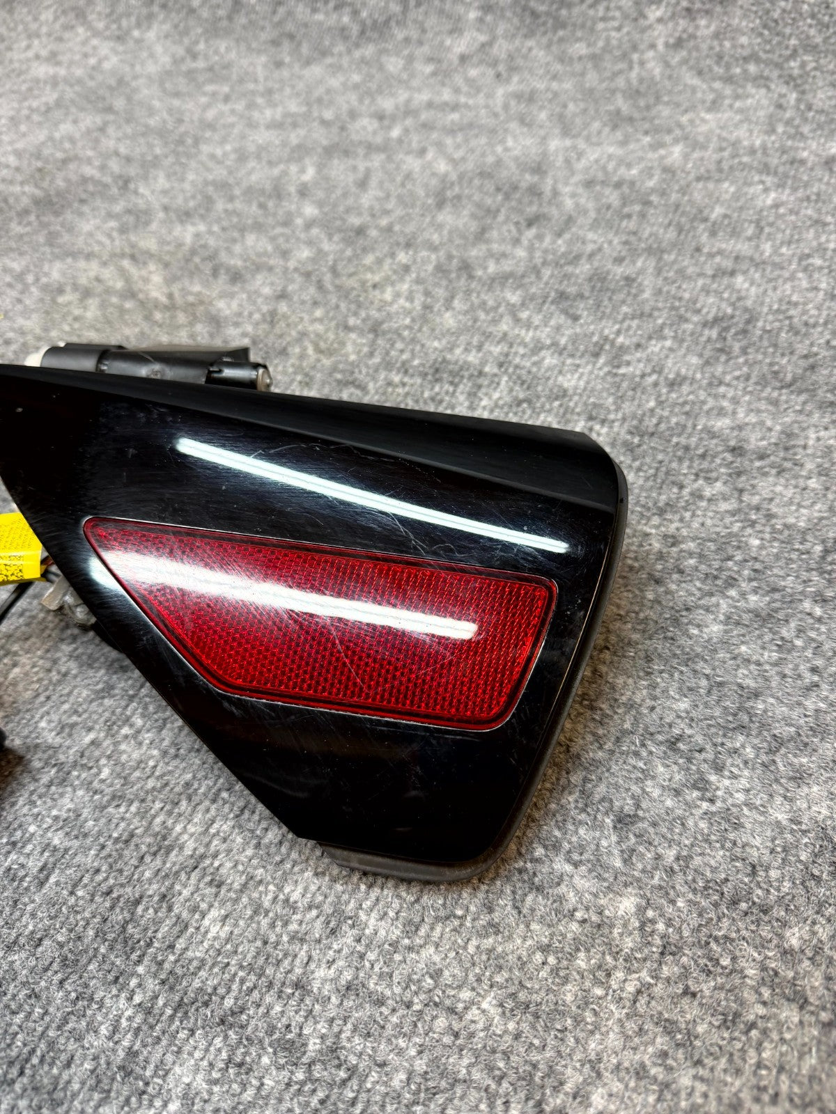 2017-2024 TESLA MODEL 3 Y REAR LEFT CHARGE PORT DOOR REFLECTOR OEM, 1566302-10-H