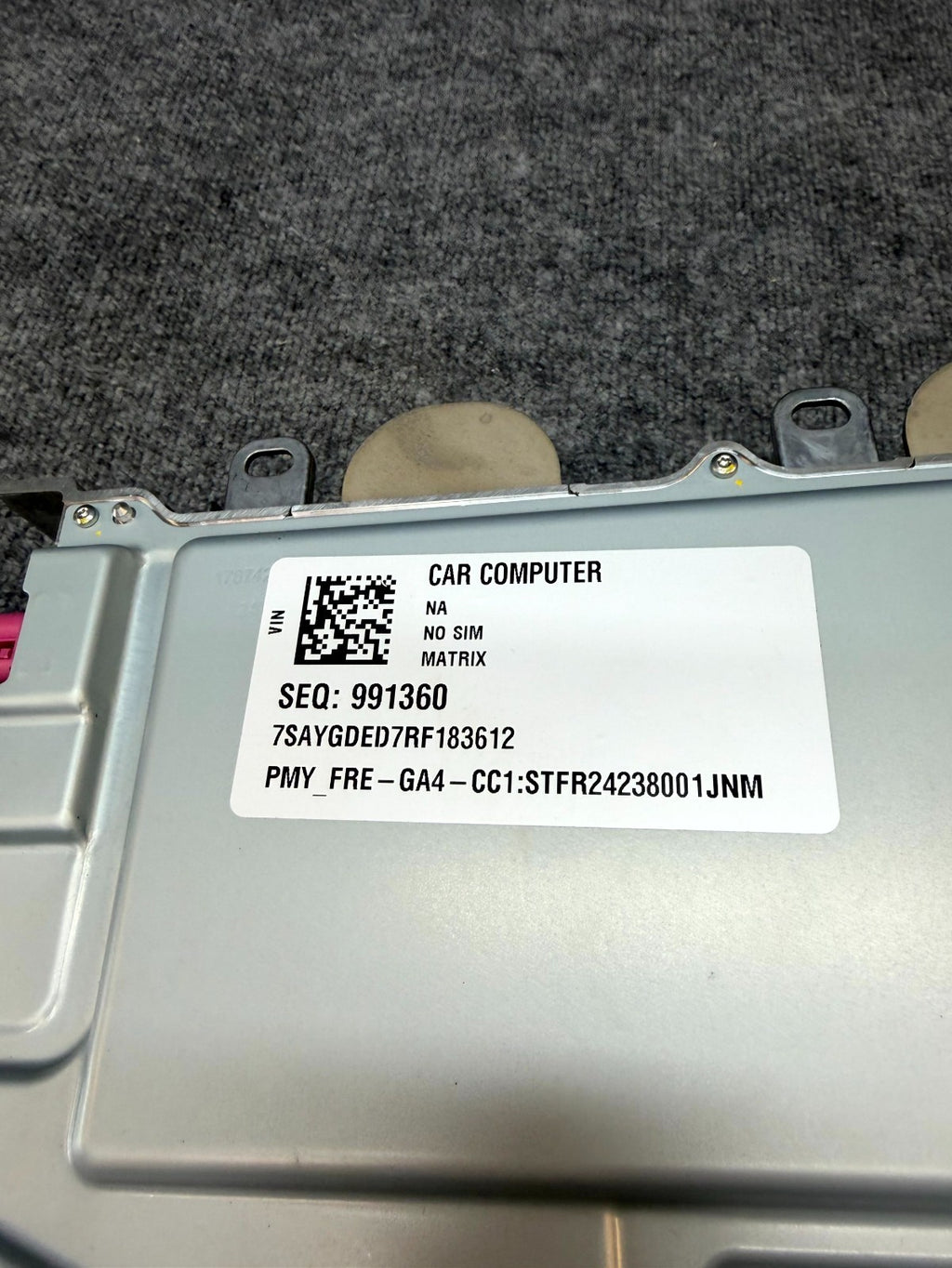 2020-2024 TESLA MODEL Y MCU 4.0 CAR COMPUTER MEDIA CONTROL MODULE OEM, 178741990