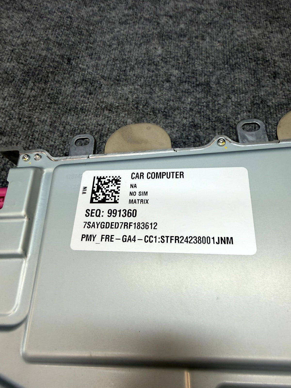 2020-2024 TESLA MODEL Y MCU 4.0 CAR COMPUTER MEDIA CONTROL MODULE OEM, 178741990