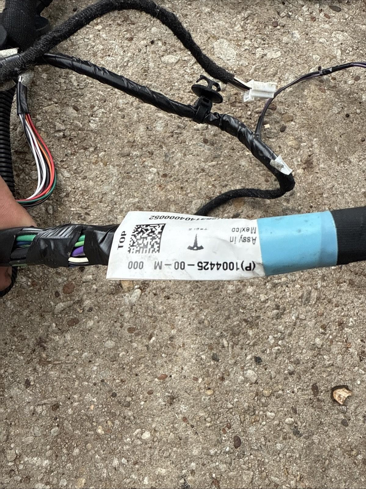 ♦️12-20 TESLA MODEL S REAR LEFT DRIVER SIDE DOOR WIRING HARNESS OEM 1004425-00-M