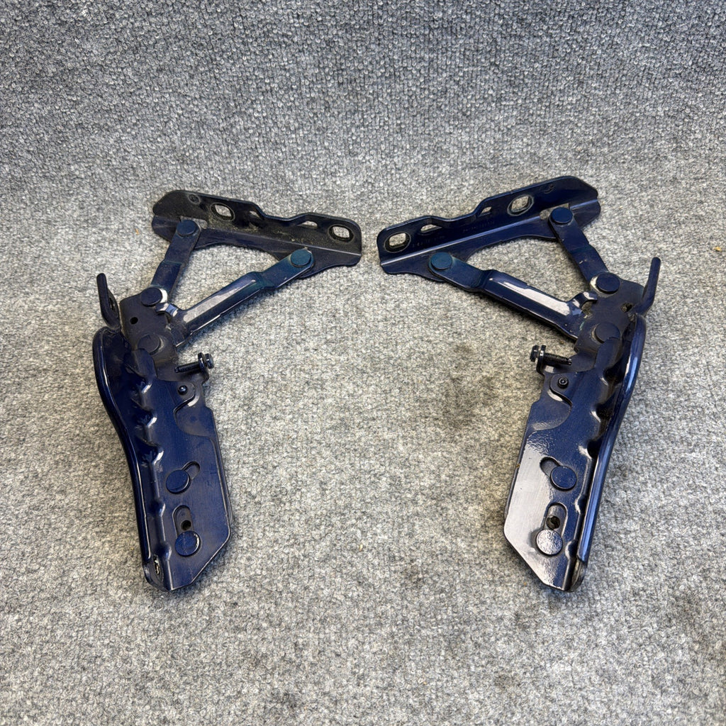 12-20 OEM Tesla Model S Front Left Right Bonnet Hood Hinge Bracket Blue SET