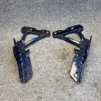 12-20 OEM Tesla Model S Front Left Right Bonnet Hood Hinge Bracket Blue SET