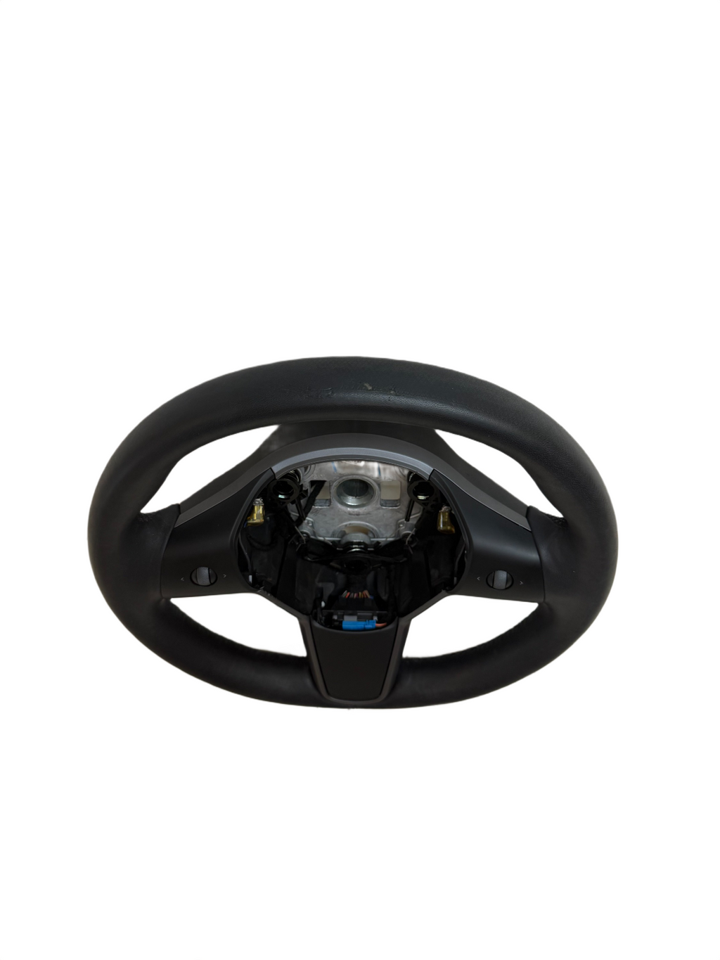 2017-2024 Tesla Model 3 / Y Steering Wheel Leather Black Heated OEM 1490214-00-B