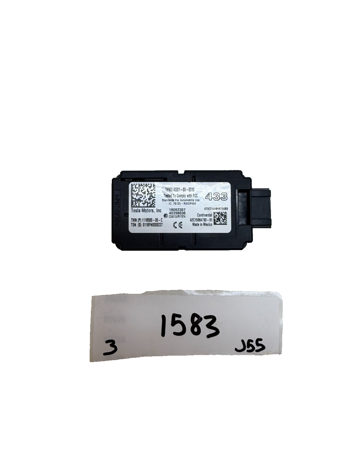 2017-2023 Tesla Model 3 TPMS Tire Pressure ECU Receiver 1118580-00-C