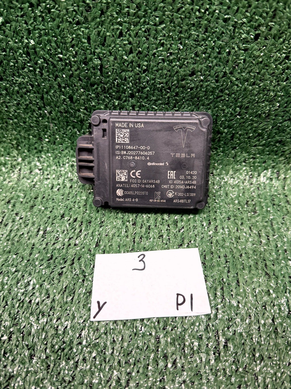 ♦️20-22 Tesla Model Y/3/ DISTANCE RADAR SENSOR CONTROL MODULE OEM, 1108647-00-D