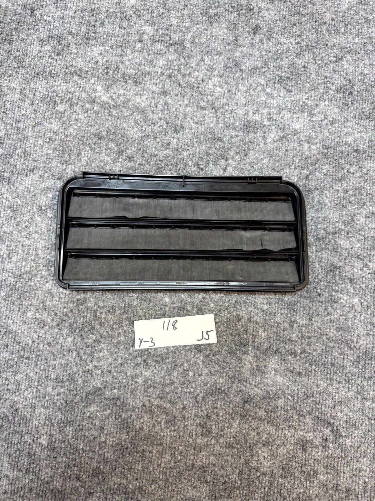 17-23 TESLA MODEL Y/3 AIR EXTRACTOR CABIN VENT GRILLE BLACK OEM, 1098751-00-C